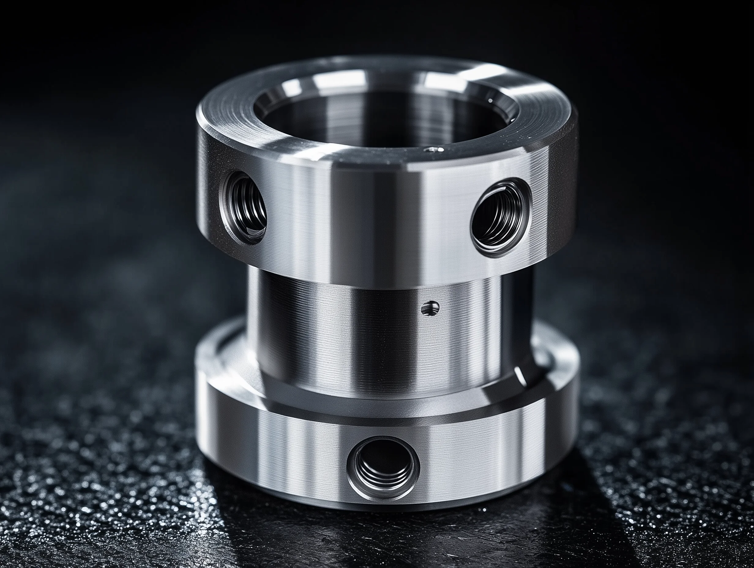 Precision turned stainless steel component